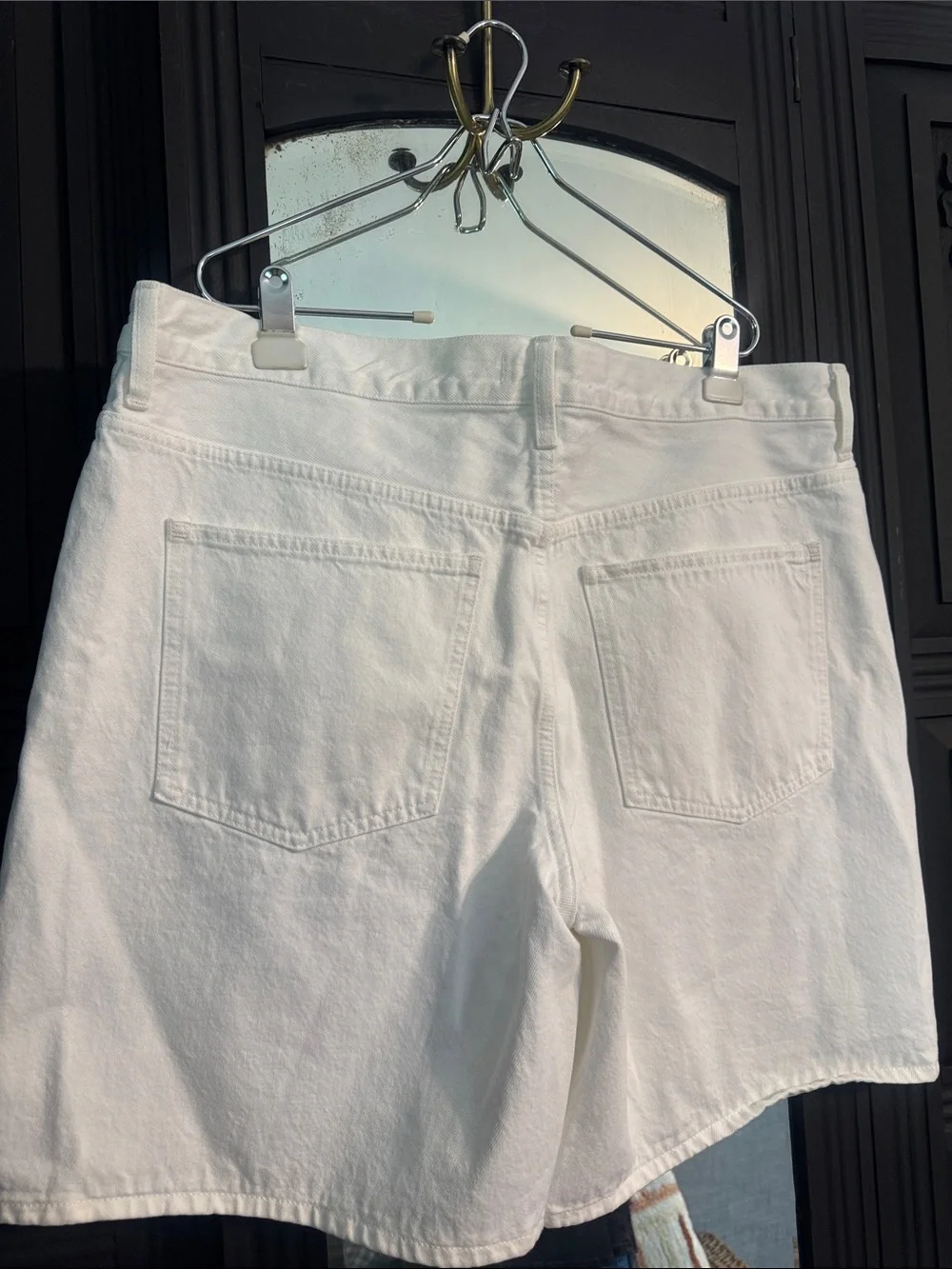 NEW Madewell 1997 Denim Bermuda Shorts White W33